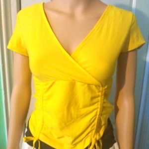 Women's Top Wrap V Neck/ Rauch Front Style.